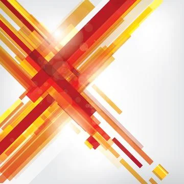 Abstract lines background with colored elements. Abstract vector illustration Illustrazione stock