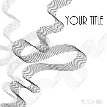 Abstract lines background 库存插图