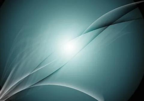 Abstract lines blue green background 스톡 일러스트