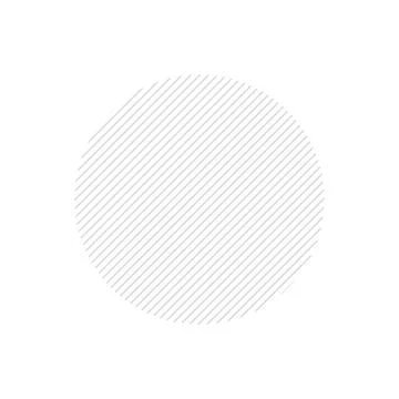Abstract lines circle. Thin lines halftone circle element. Parallel, straight Stock Illustration