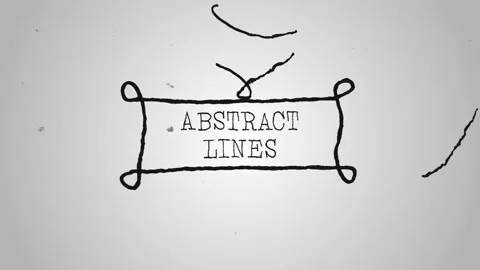 Abstract Lines With Clean Title Modèle After Effects