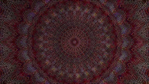 Abstract lines colorful dots light shining round shape in center Video stock 262536000