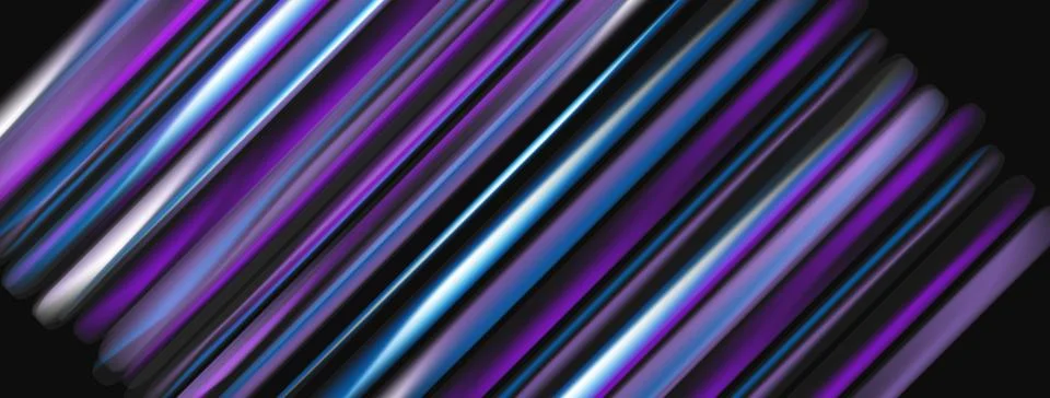 Abstract lines create dynamic diagonal pattern. Purple, blue hues dominate da Stockillustratie