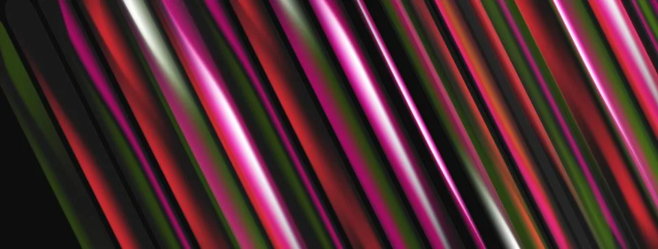 Abstract lines create dynamic visual effect. Colors blend, forming vibrant Illustrazione stock