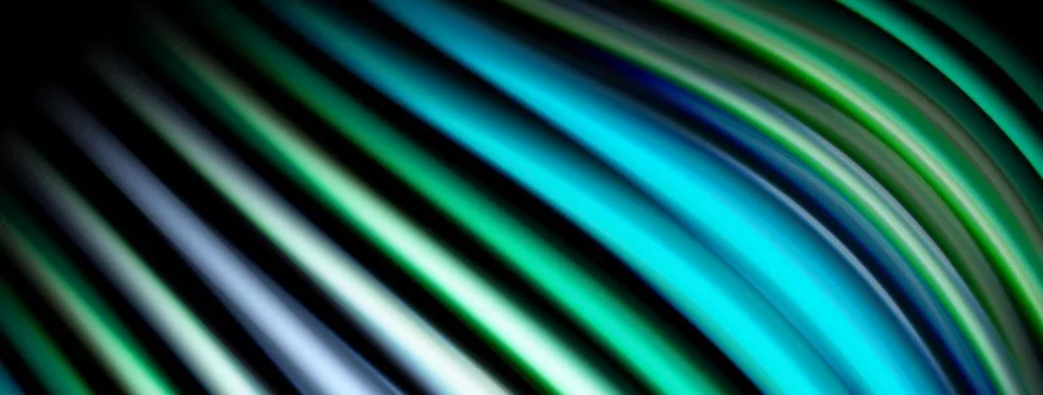 Abstract lines create dynamic visual flow. Colors blend, forming curved pat.. Stock Illustration