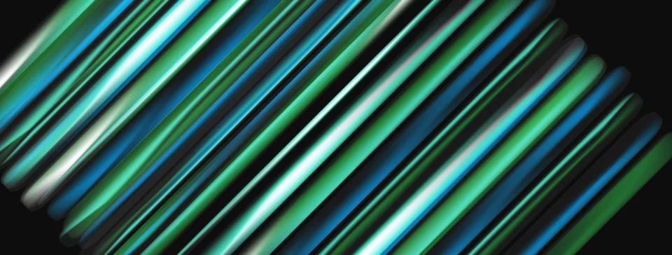 Abstract lines create dynamic visual texture. Blue, green hues dominate Illustrazione stock