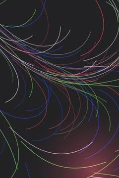 Abstract Lines on Dark Background Stock Illustration