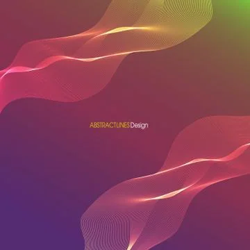 Abstract  Lines Design. color background Stock Illustration