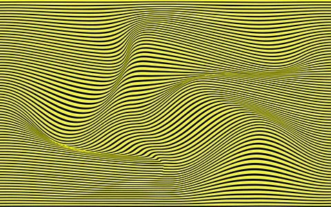 Abstract lines with distortion deformation effect vector Stock Illustration