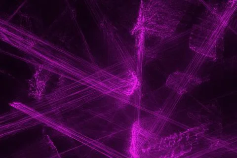 Abstract  lines drawn by light on a black background Stock Illustration