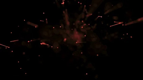 Abstract lines flow with depth of field red Stock Footage 104170769