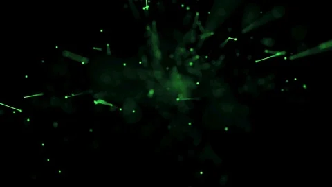Abstract lines flow with depth of field green Stock Footage 104170771