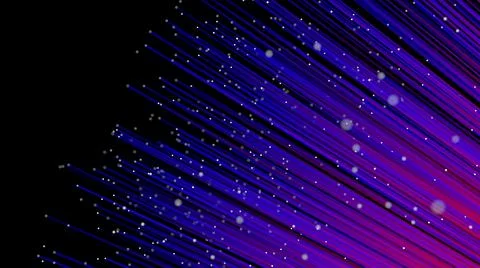Abstract lines futuristic background. Digital motion energy neon lines on black Illustrazione stock