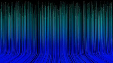 Abstract lines futuristic background. Digital motion energy neon lines on black Stock Illustration
