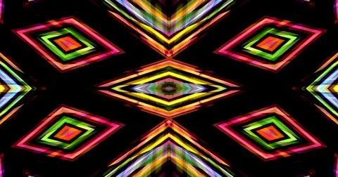 Abstract Lines Geometric Neon Light Pixel Pattern Background Cyberpunk Stock Illustration