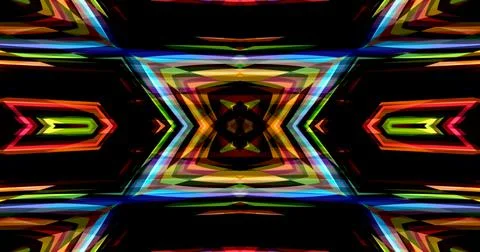 Abstract Lines Geometric Neon Light Pixel Pattern Background Cyberpunk イラスト素材