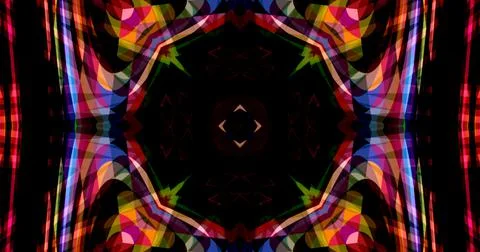 Abstract Lines Geometric Neon Light Pixel Pattern Background Cyberpunk Illustrazione stock