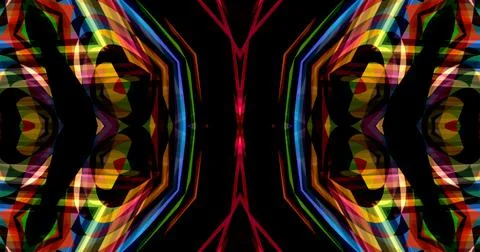 Abstract Lines Geometric Neon Light Pixel Pattern Background Cyberpunk 库存插图
