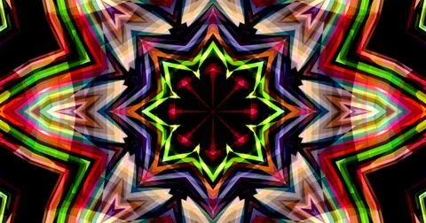 Abstract Lines Geometric Neon Light Pixel Pattern Background Cyberpunk 库存插图