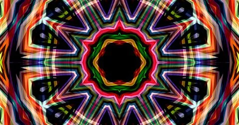 Abstract Lines Geometric Neon Light Pixel Pattern Background Cyberpunk イラスト素材
