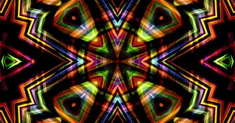 Abstract Lines Geometric Neon Light Pixel Pattern Background Cyberpunk イラスト素材