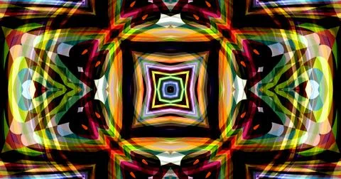 Abstract Lines Geometric Neon Light Pixel Pattern Background Cyberpunk イラスト素材