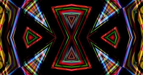 Abstract Lines Geometric Neon Light Pixel Pattern Background Cyberpunk イラスト素材