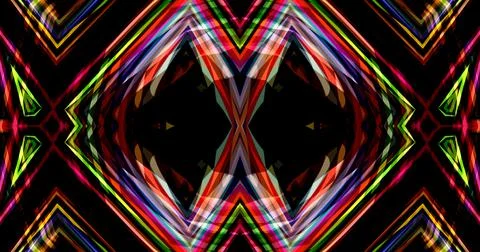 Abstract Lines Geometric Neon Light Pixel Pattern Background Cyberpunk イラスト素材