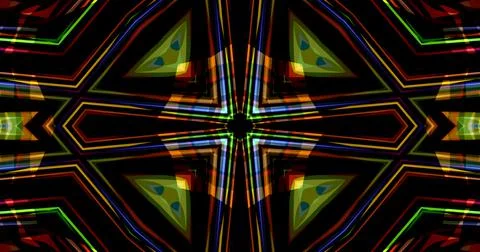 Abstract Lines Geometric Neon Light Pixel Pattern Background Cyberpunk イラスト素材