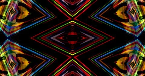 Abstract Lines Geometric Neon Light Pixel Pattern Background Cyberpunk 스톡 일러스트