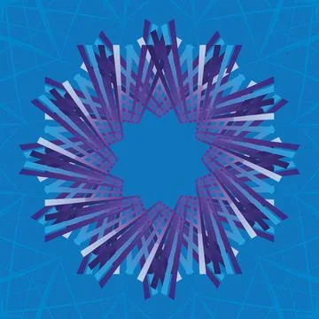 Abstract lines in geometric style for your design. Illustrazione stock