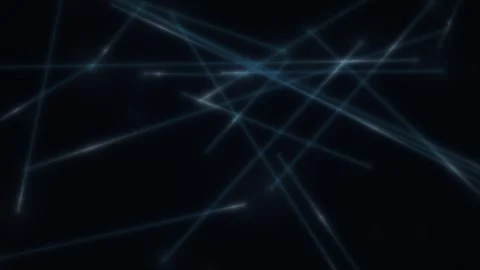 Abstract lines intersect, particles glow, gradients shimmer on dark background Vídeo Stock 330922753