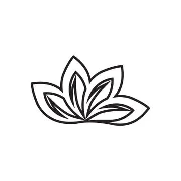 Abstract lines leaves vector Stock Illustration