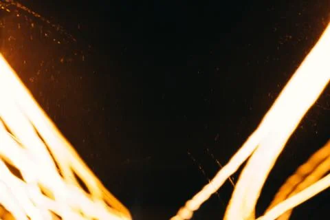 Abstract lines of light in the darkness Stock Photos