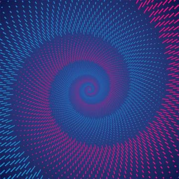 Abstract Lines Made of Geometric Patterns, Auxiliary Graphic Element Stock Illustration