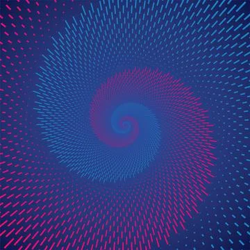 Abstract Lines Made of Geometric Patterns, Auxiliary Graphic Element Stock Illustration