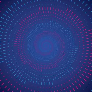 Abstract Lines Made of Geometric Patterns, Auxiliary Graphic Element Stock Illustration