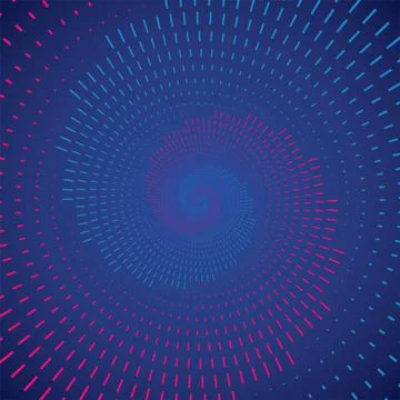 Abstract Lines Made of Geometric Patterns, Auxiliary Graphic Element Stock Illustration