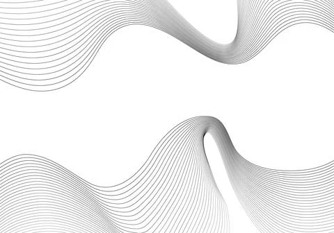 Abstract lines minimal flow template design of artwork style. 스톡 일러스트