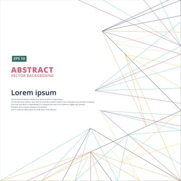 Abstract lines modern technology design for internet communication and connec Stock Illustration