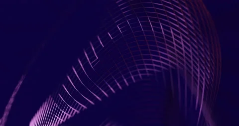 Abstract Lines Network, Colorful Technology Background (3D Render Animation) 動画素材 168378029