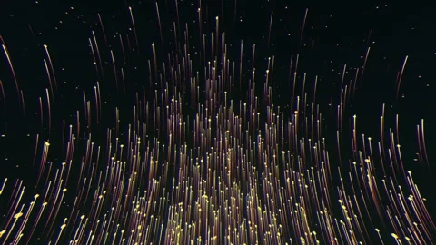 Abstract Lines Particles And Dark Background Video stock 247356304