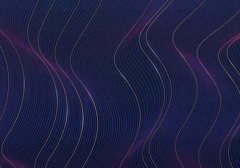 Abstract lines pattern design wavy tech template. イラスト素材