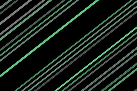 Abstract lines pattern with green and gray on black background Stockillustratie