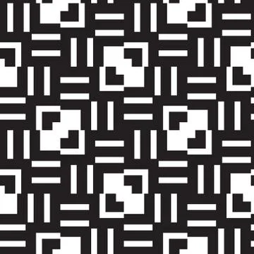 Abstract lines seamless pattern. Modern stylish geometric backgr Illustrazione stock