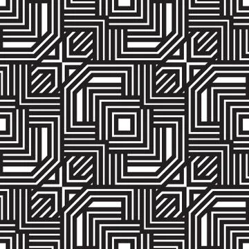 Abstract lines seamless pattern. Modern stylish geometric backgr 스톡 일러스트