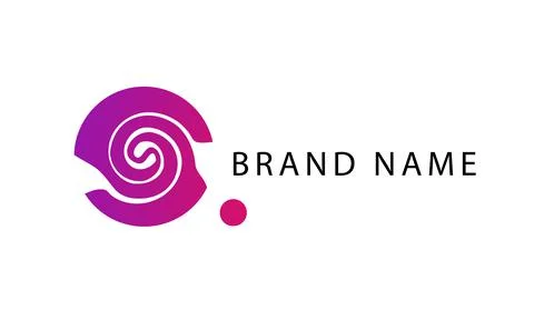 Abstract lines in the shape of a circle, similar to a seashell Stock Illustration