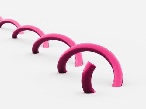 Abstract lines, spiral concept rendered Stock Illustration