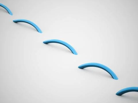 Abstract lines, spiral concept rendered Stock Illustration