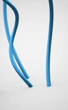 Abstract lines, spiral concept rendered Stock Illustration